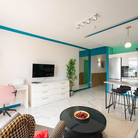 Apartmán Chic 1br Ocean View With Ac And Pool In Playa Paraiso *